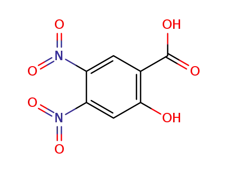 Molecular Structure of 101495-35-6 (Benzoic acid, 2-hydroxy-4,5-dinitro-)