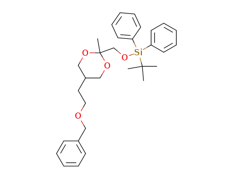5-(2-benzyloxyethyl)-2-(tert-butyldiphenylsilyloxymethyl)-2-methyl-1,3-dioxane