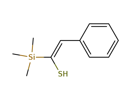 Molecular Structure of 185844-35-3 ((Z)-2-phenyl-1-trimethylsilylethenenethiol)