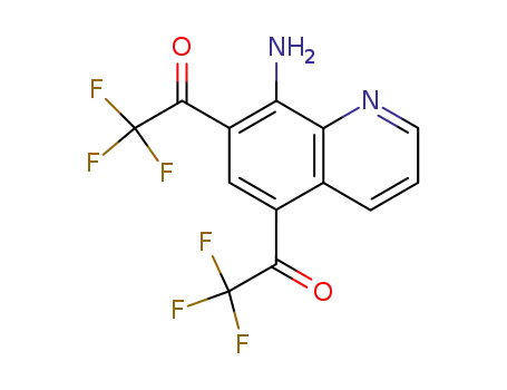 Molecular Structure of 221636-54-0 (5,7-bis(trifluoroacetyl)-8-quinolylamine)