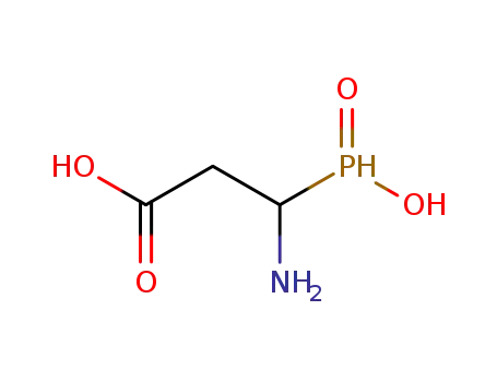 Molecular Structure of 121722-22-3 (Propanoic  acid,  3-amino-3-(hydroxyphosphinyl)-)