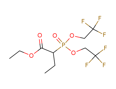 Butanoic acid, 2-[bis(2,2,2-trifluoroethoxy)phosphinyl]-, ethyl ester