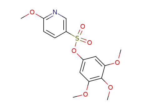 Molecular Structure of 312299-87-9 (3-Pyridinesulfonic acid, 6-methoxy-, 3,4,5-trimethoxyphenyl ester)