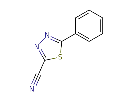 Molecular Structure of 70391-08-1 (1,3,4-Thiadiazole-2-carbonitrile, 5-phenyl-)