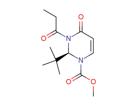 1(2H)-Pyrimidinecarboxylic acid,
2-(1,1-dimethylethyl)-3,4-dihydro-4-oxo-3-(1-oxopropyl)-, methyl ester,
(S)-