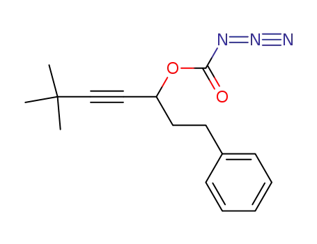 Molecular Structure of 308274-37-5 (5-Azidocarbonyloxy-7-phenyl-2,2-dimethyl-3-heptyne)