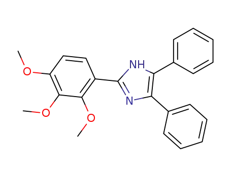 Molecular Structure of 169155-38-8 (4,5-diphenyl-2-(2,3,4-trimethoxyphenyl)-1H-imidazole)