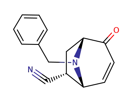 8-Azabicyclo[3.2.1]oct-3-ene-6-carbonitrile, 2-oxo-8-(phenylmethyl)-,
(1R,5R,6R)-rel-