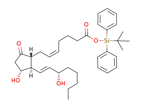 Molecular Structure of 241472-09-3 (PGE<sub>2</sub>-t-butyl-diphenylsilyl ester)