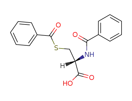 Molecular Structure of 7252-34-8 (N,S-dibenzoylcysteine)