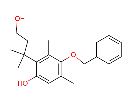Molecular Structure of 157547-47-2 (3-(2'-Hydroxy-5'-benzyloxy-4',6'-dimethylphenyl)-3,3-dimethyl-1-propanol)