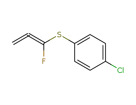 Molecular Structure of 349146-83-4 (Benzene, 1-chloro-4-[(1-fluoro-1,2-propadienyl)thio]-)