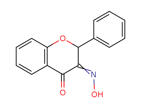 Molecular Structure of 7255-80-3 ((3E)-2-phenyl-2H-chromene-3,4-dione 3-oxime)
