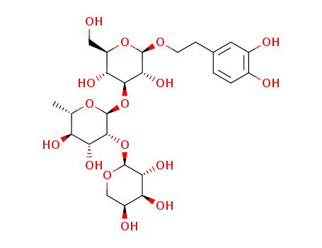222639-43-2,b-D-Glucopyranoside,2-(3,4-dihydroxyphenyl)ethyl O-a-L-arabinopyranosyl-(1®2)-O-6-deoxy-a-L-mannopyranosyl-(1®3)-,LeonurisideB