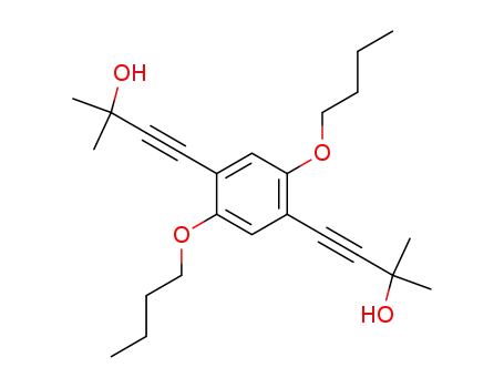 Molecular Structure of 179264-44-9 (4,4''-(2,5-DIBUTOXY-1,4-PHENYLENE)BIS[2-METHYL-3-BUTYN-2-OL])