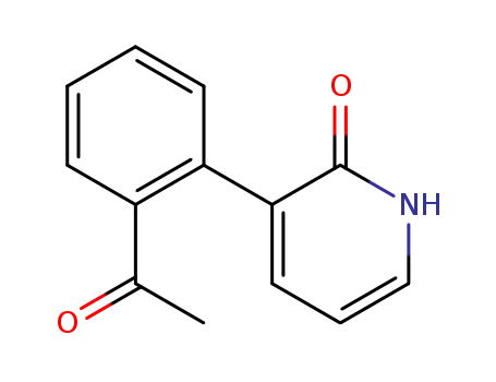Molecular Structure of 198877-70-2 (3-(2-acetylphenyl)-2(1H)-pyridinone)