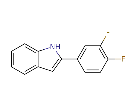 Molecular Structure of 68290-36-8 (2-(3,4-DIFLUOROPHENYL)INDOLE)