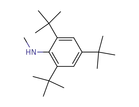 Molecular Structure of 4566-64-7 (2,4,6-TRI-TERT-BUTYL-N-METHYLANILINE)