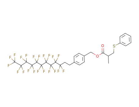 Molecular Structure of 356055-88-4 (4-(2-perfluorodecyl)ethylbenzyl 2-methyl-3-phenylthiopropanoate)