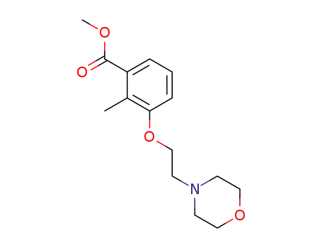 Molecular Structure of 467252-57-9 (methyl 2-methyl-3-(2-morpholinoethoxy)benzoate)