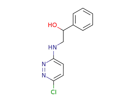 Molecular Structure of 3603-51-8 (Benzenemethanol, a-[[(6-chloro-3-pyridazinyl)amino]methyl]-)