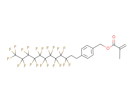 Molecular Structure of 356055-87-3 (4-(2-perfluorodecyl)ethylbenzyl methacrylate)