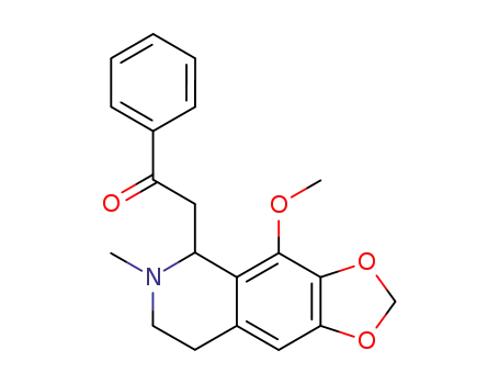 2-(4-METHOXY-6-METHYL-5,6,7,8-TETRAHYDRO-[1,3]DIOXOLO[4,5-G]ISOQUINOLIN-5-YL)-1-PHENYL-ETHANONE
