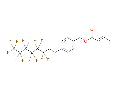 Molecular Structure of 356055-79-3 (4-(2-perfluorohexyl)ethylbenzyl crotonate)