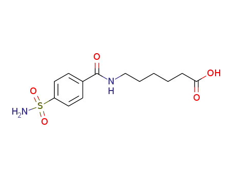 Molecular Structure of 431897-29-9 (Hexanoic acid, 6-[[4-(aminosulfonyl)benzoyl]amino]-)