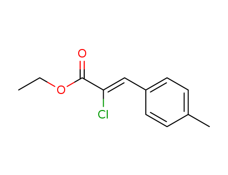 Molecular Structure of 119346-70-2 (2-Propenoic acid, 2-chloro-3-(4-methylphenyl)-, ethyl ester, (Z)-)