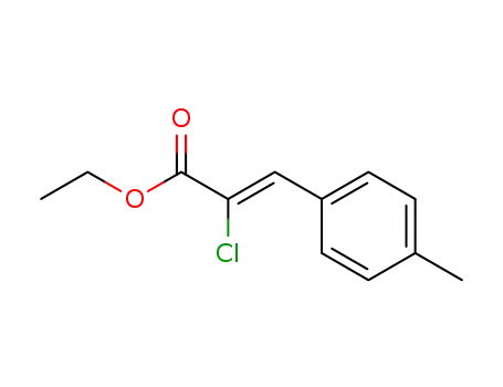 Molecular Structure of 119346-70-2 (2-Propenoic acid, 2-chloro-3-(4-methylphenyl)-, ethyl ester, (Z)-)