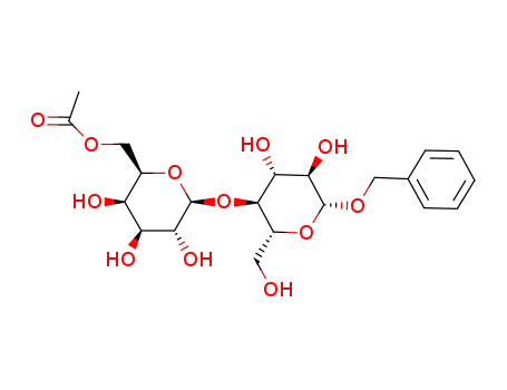 Molecular Structure of 183296-88-0 (benzyl (6-O-acetyl-β-D-galactopyranosyl)-(1->4)-β-D-glucopyranoside)