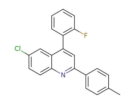 Molecular Structure of 1171312-04-1 (6-chloro-4-(2-fluorophenyl)-2-(p-tolyl)quinoline)