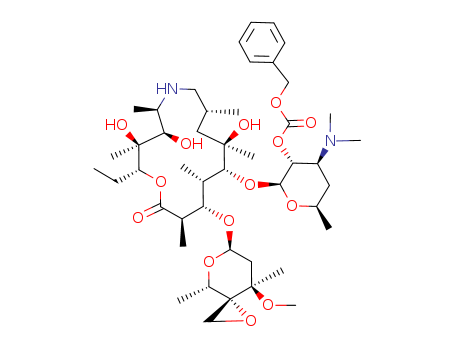 carbonic acid benzyl ester 4-dimethylamino-2-[2-ethyl-3,4,10-trihydroxy-13-(8-methoxy-4,8-dimethyl-1,5-dioxa-spiro[2.5]oct-6-yloxy)-3,5,8,10,12,14-hexamethyl-15-oxo-1-oxa-6-aza-cyclopentadec-11-yloxy]