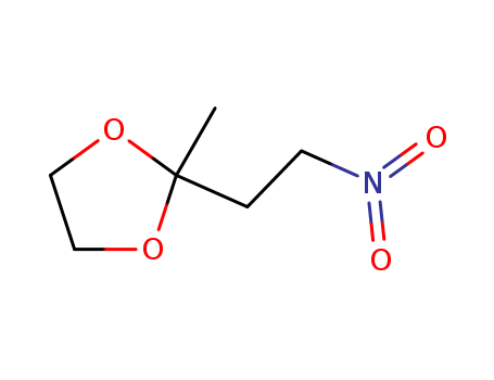 Molecular Structure of 79958-77-3 (1,3-Dioxolane, 2-methyl-2-(2-nitroethyl)-)