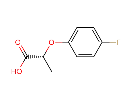 Molecular Structure of 60251-90-3 (Propanoic acid, 2-(4-fluorophenoxy)-, (R)-)