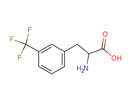 Molecular Structure of 63701-37-1 (3-(TRIFLUOROMETHYL)-DL-PHENYLALANINE)