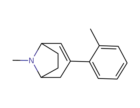 Molecular Structure of 185099-65-4 (8-Azabicyclo[3.2.1]oct-2-ene, 8-methyl-3-(2-methylphenyl)-)