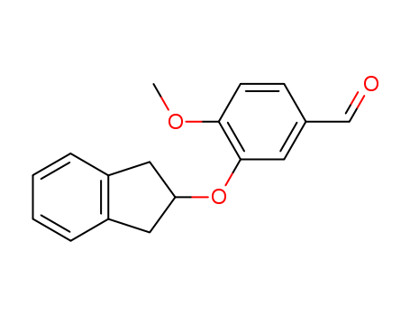 Molecular Structure of 115898-38-9 (Benzaldehyde, 3-[(2,3-dihydro-1H-inden-2-yl)oxy]-4-methoxy-)