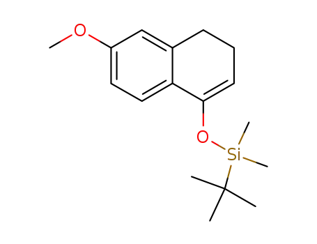 Molecular Structure of 582300-13-8 ([(6-methoxy-3,4-dihydro-1-naphthalenyl)oxy](dimethyl)-tert-butylsilane)