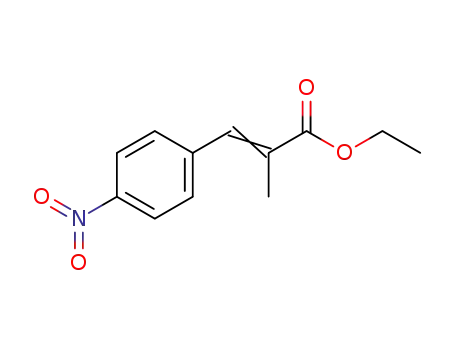 Molecular Structure of 53618-29-4 (ethyl 2-methyl-3-(4-nitrophenyl)prop-2-enoate)
