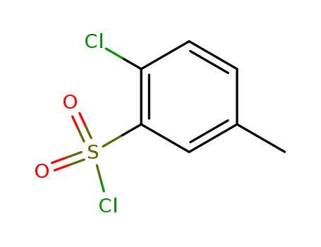 Molecular Structure of 99876-69-4 (Benzenesulfonyl chloride, 2-chloro-5-methyl-)