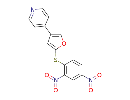 Molecular Structure of 593247-77-9 (Pyridine, 4-[5-[(2,4-dinitrophenyl)thio]-3-furanyl]-)