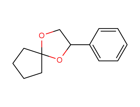 Molecular Structure of 55668-46-7 (2-Phenyl-1,4-dioxaspiro[4.4]nonane)