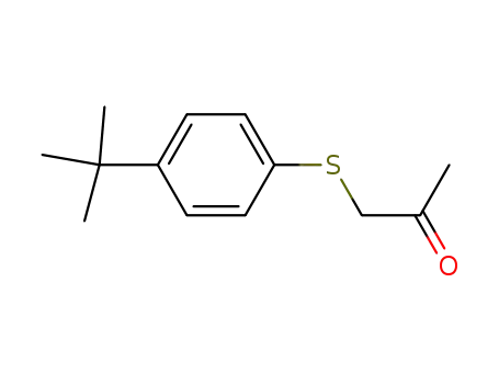 Molecular Structure of 15084-80-7 (1-[(4-tert-butylphenyl)sulfanyl]propan-2-one)