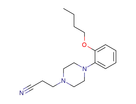 Molecular Structure of 743449-20-9 (3-[4-(2-butoxyphenyl)-piperazin-1-yl]-propionitrile)