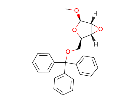 β-D-Lyxofuranoside, methyl 2,3-anhydro-5-O-(triphenylmethyl)-