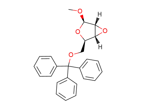 Molecular Structure of 17229-98-0 (methyl 2,3-anhydro-5-O-tritylpentofuranoside)