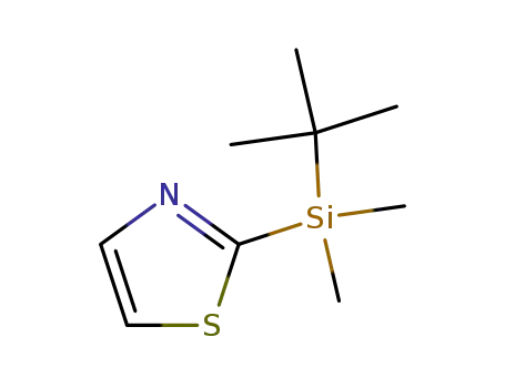Molecular Structure of 137382-38-8 (2-(tert-Butyldimethylsilyl)thiazole)