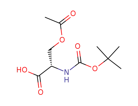 Molecular Structure of 7801-80-1 (BOC-SER(AC)-OH DCHA)